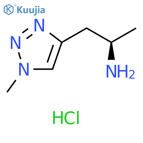 (2R)-1-(1-methyl-1H-1,2,3-triazol-4-yl)propan-2-amine dihydrochloride structure