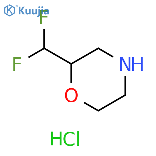 2-(difluoromethyl)morpholine hydrochloride structure