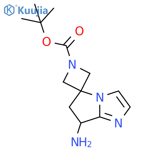 tert-butyl 7'-amino-6',7'-dihydrospiro[azetidine-3,5'-pyrrolo[1,2-a]imidazole]-1-carboxylate structure