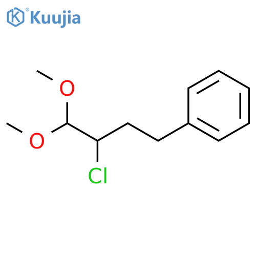 (3-chloro-4,4-dimethoxybutyl)benzene structure