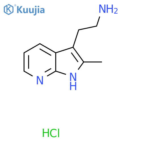 2-(2-Methyl-1H-pyrrolo[2,3-B]pyridin-3-YL)ethan-1-amine hydrochloride structure