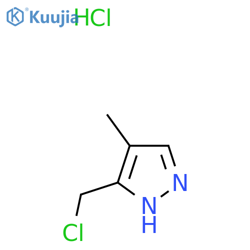 3-(Chloromethyl)-4-methyl-1H-pyrazole hydrochloride structure