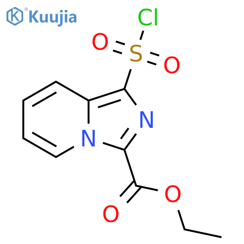 ethyl 1-(chlorosulfonyl)imidazo[1,5-a]pyridine-3-carboxylate structure