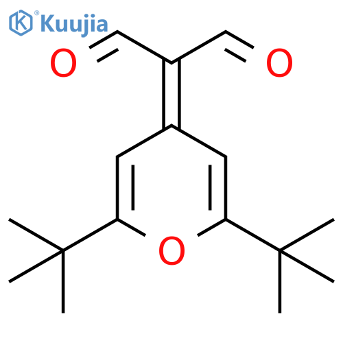 2-(2,6-di-tert-butyl-4H-pyran-4-ylidene)propanedial structure