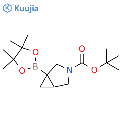 tert-butyl 1-(4,4,5,5-tetramethyl-1,3,2-dioxaborolan-2-yl)-3-azabicyclo[3.1.0]hexane-3-carboxylate structure