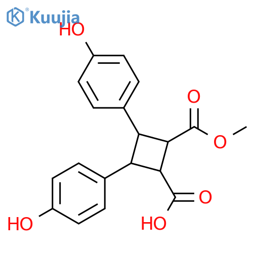 7,7'-Cyclo-4,4'-dihydroxy-8,8'-lignan-9,9'-dioic acid; (7α,7'β,8β,8'α)-form, Mono-Me ester structure