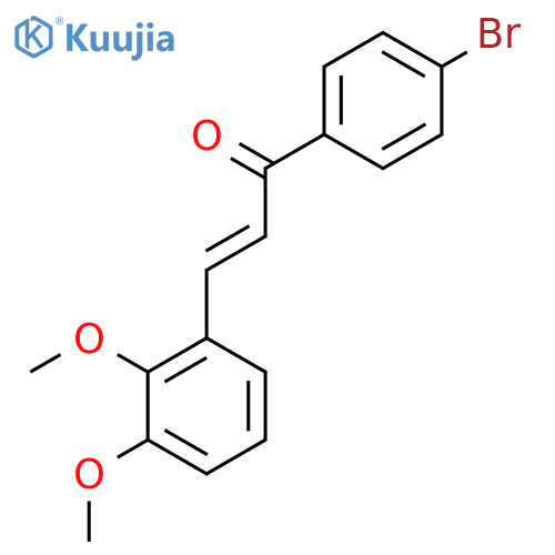 (E)-1-(4-Bromophenyl)-3-(2,3-dimethoxyphenyl)prop-2-en-1-one structure