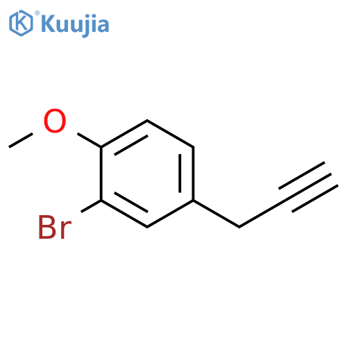 2-Bromo-1-methoxy-4-(prop-2-yn-1-yl)benzene structure