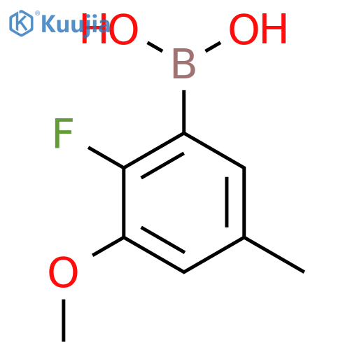 2-Fluoro-3-methoxy-5-methylphenylboronic acid structure