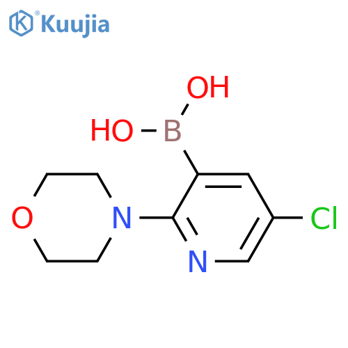 5-Chloro-2-(morpholino)pyridine-3-boronic acid structure