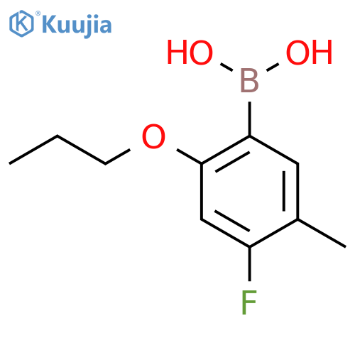 4-Fluoro-5-methyl-2-propoxyphenylboronic acid structure