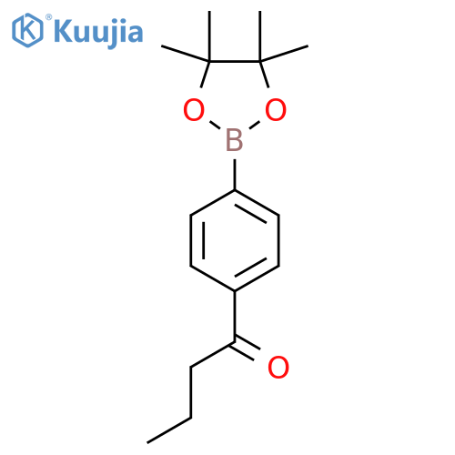 4-Butanoylphenylboronic acid, pinacol ester structure