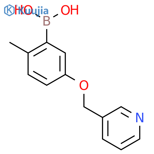 [2-Methyl-5-(pyridin-3-ylmethoxy)phenyl]boronic acid structure