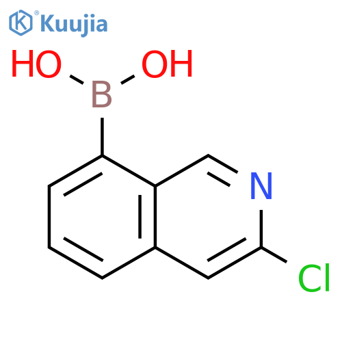 3-Chloroisoquinolin-8-yl-8-boronic acid structure