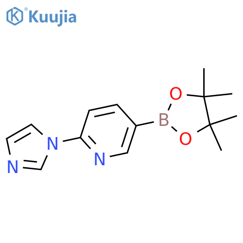 2-(1H-IMIDAZOL-1-YL)-5-(4,4,5,5-TETRAMETHYL-1,3,2-DIOXABOROLAN-2-YL)PYRIDINE structure