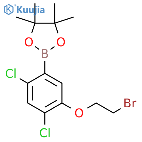 5-(2-Bromoethoxy)-2,4-dichlorophenylboronic acid, pinacol ester structure