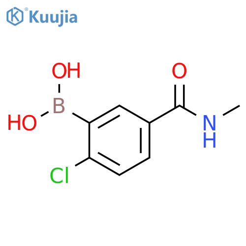 Boronic acid, B-[2-chloro-5-[(methylamino)carbonyl]phenyl]- structure