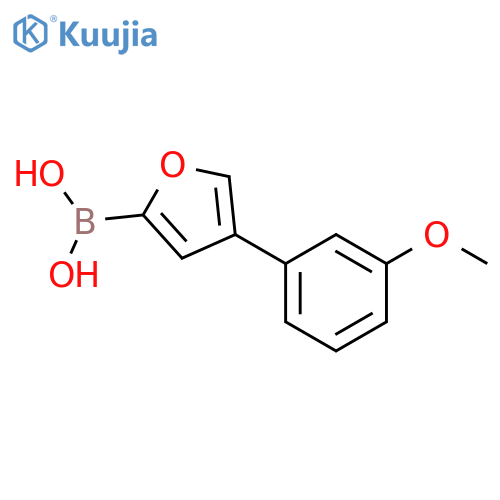 4-(3-Methoxyphenyl)furan-2-boronic acid structure
