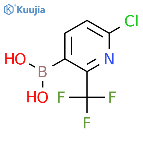 6-Chloro-2-(trifluoromethyl)pyridine-3-boronic acid structure