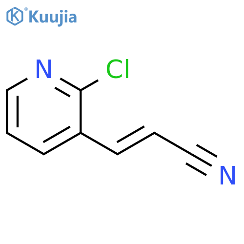 3-(2-Chloropyridin-3-yl)prop-2-enenitrile, E/Z mixture structure