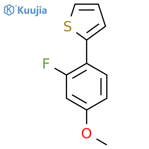 2-(2-fluoro-4-methoxyphenyl)thiophene structure