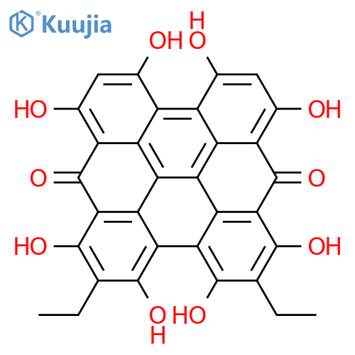 Phenanthro[1,10,9,8-opqra]perylene-7,14-dione, 2,5-diethyl-1,3,4,6,8,10,11,13-octahydroxy- (9CI) structure