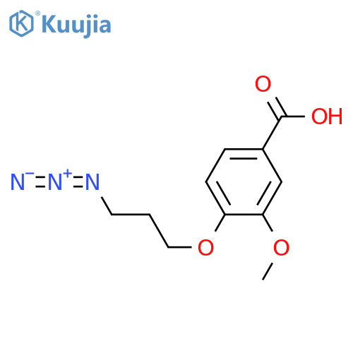 4-(3-azidopropoxy)-3-methoxybenzoic acid structure