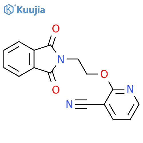 2-2-(1,3-Dioxo-1,3-dihydro-2H-isoindol-2-yl)ethoxynicotinonitrile structure