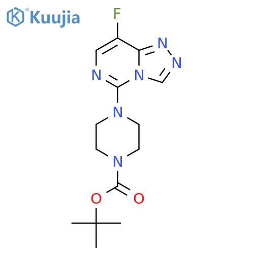 tert-Butyl 4-(8-fluoro1,2,4triazolo4,3-cpyrimidin-5-yl)piperazine-1-carboxylate structure