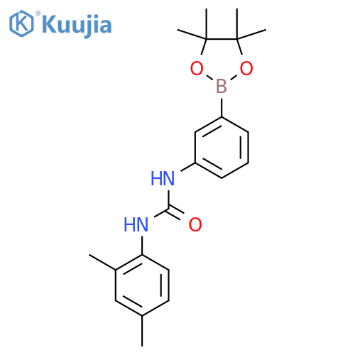 1-(2,4-Dimethylphenyl)-3-[3-(tetramethyl-1,3,2-dioxaborolan-2-yl)phenyl]urea structure