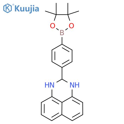 2-(4-(4,4,5,5-Tetramethyl-1,3,2-dioxaborolan-2-yl)phenyl)-2,3-dihydro-1H-perimidine structure