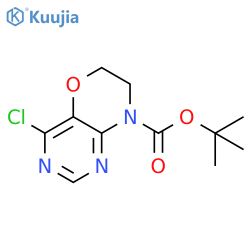 1,1-Dimethylethyl 4-chloro-6,7-dihydro-8H-pyrimido[5,4-b][1,4]oxazine-8-carboxylate structure