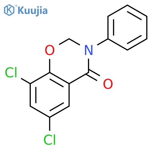6,8-dichloro-3-phenyl-2,3-dihydro-4H-1,3-benzoxazin-4-one structure