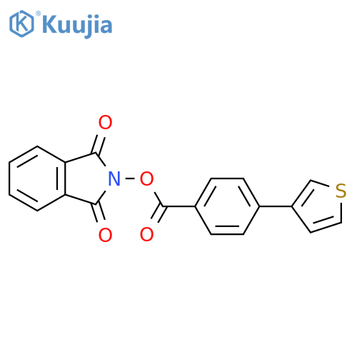 1,3-dioxo-2,3-dihydro-1H-isoindol-2-yl 4-(thiophen-3-yl)benzoate structure