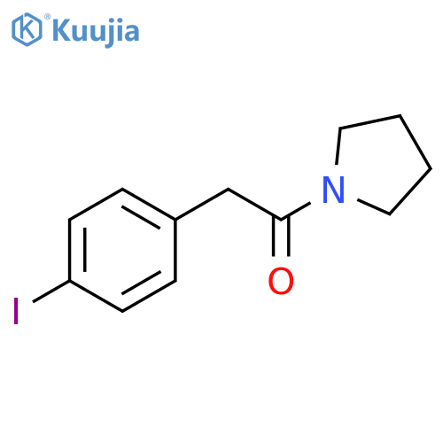 2-(4-Iodophenyl)-1-(pyrrolidin-1-yl)ethanone structure