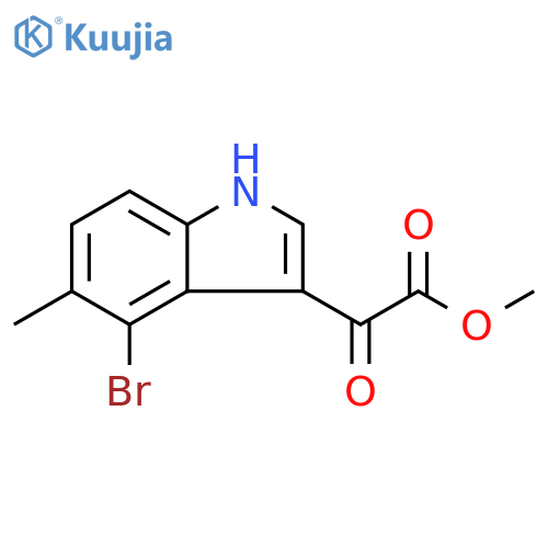 Methyl2-(4-Bromo-5-methyl-3-indolyl)-2-oxoacetate structure