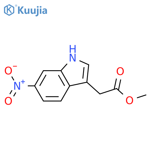 Methyl6-Nitroindole-3-acetate structure
