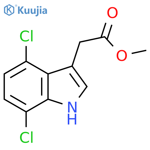 Methyl4,7-Dichloroindole-3-acetate structure