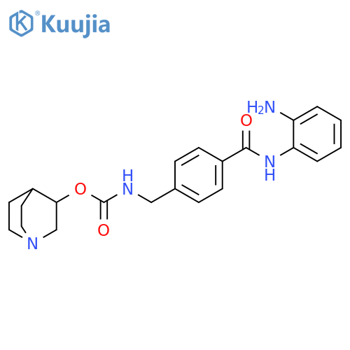 Carbamic acid, [[4-[[(2-aminophenyl)amino]carbonyl]phenyl]methyl]-, 1-azabicyclo[2.2.2]oct-3-yl ester (9CI) structure