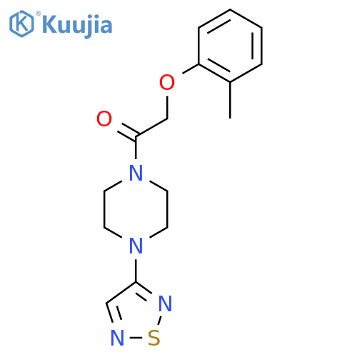2-(2-Methylphenoxy)-1-[4-(1,2,5-thiadiazol-3-yl)piperazin-1-yl]ethan-1-one structure