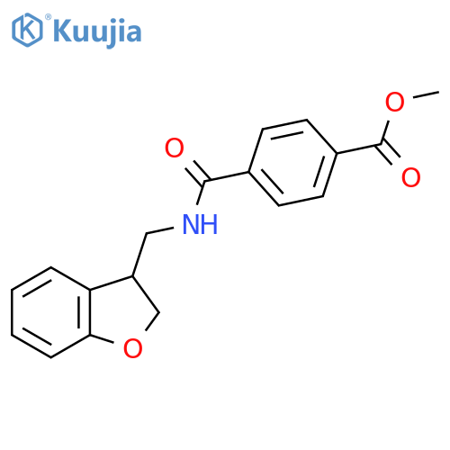 Methyl 4-{[(2,3-dihydro-1-benzofuran-3-yl)methyl]carbamoyl}benzoate structure