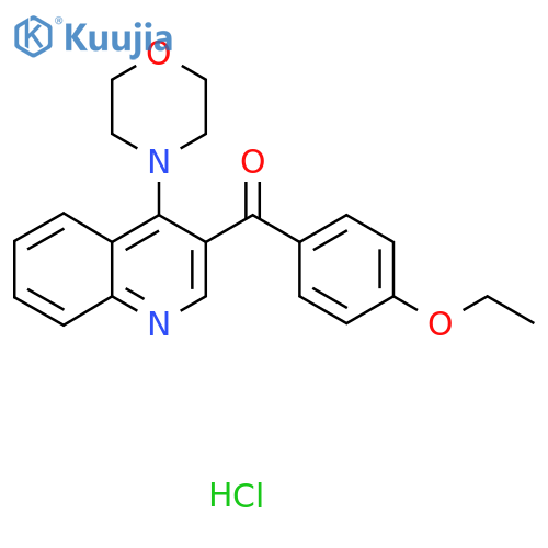 3-(4-ethoxybenzoyl)-4-(morpholin-4-yl)quinoline hydrochloride structure