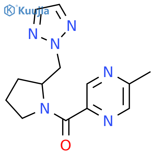 2-methyl-5-{2-(2H-1,2,3-triazol-2-yl)methylpyrrolidine-1-carbonyl}pyrazine structure