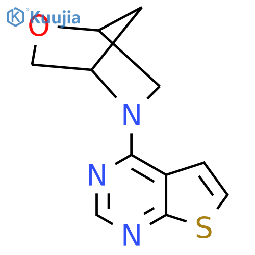 5-{Thieno[2,3-d]pyrimidin-4-yl}-2-oxa-5-azabicyclo[2.2.1]heptane structure