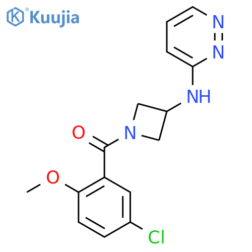 N-1-(5-chloro-2-methoxybenzoyl)azetidin-3-ylpyridazin-3-amine structure