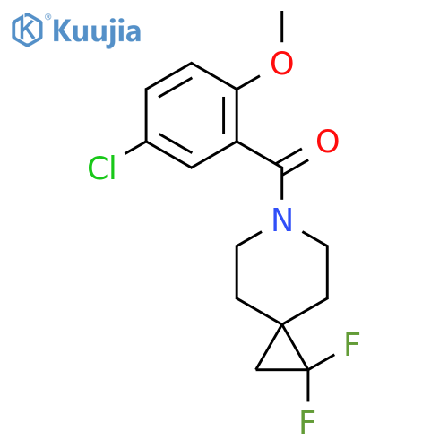 6-(5-Chloro-2-methoxybenzoyl)-1,1-difluoro-6-azaspiro[2.5]octane structure