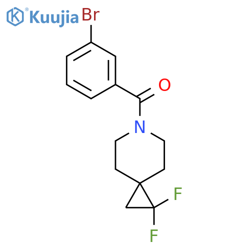 6-(3-bromobenzoyl)-1,1-difluoro-6-azaspiro2.5octane structure