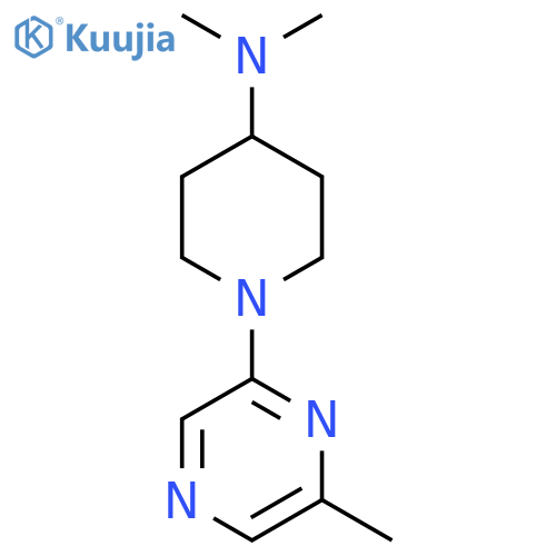 N,N-dimethyl-1-(6-methylpyrazin-2-yl)piperidin-4-amine structure