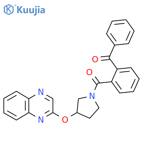 2-{[1-(2-Benzoylbenzoyl)pyrrolidin-3-yl]oxy}quinoxaline structure