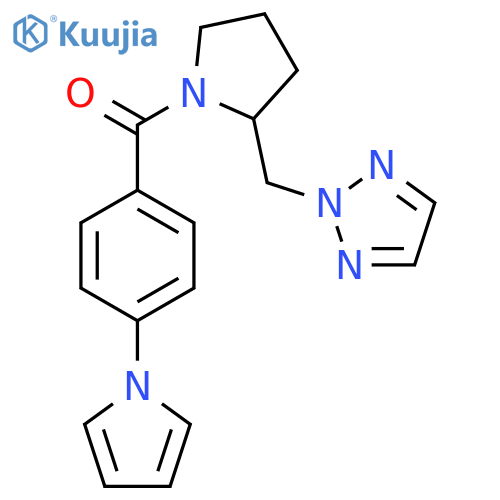 2-({1-4-(1H-pyrrol-1-yl)benzoylpyrrolidin-2-yl}methyl)-2H-1,2,3-triazole structure